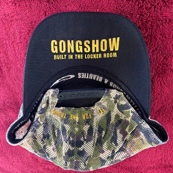 2/$30. Gongshow “Fit For The Troops” Mess Camo Snip Cap - Picture 4 of 6